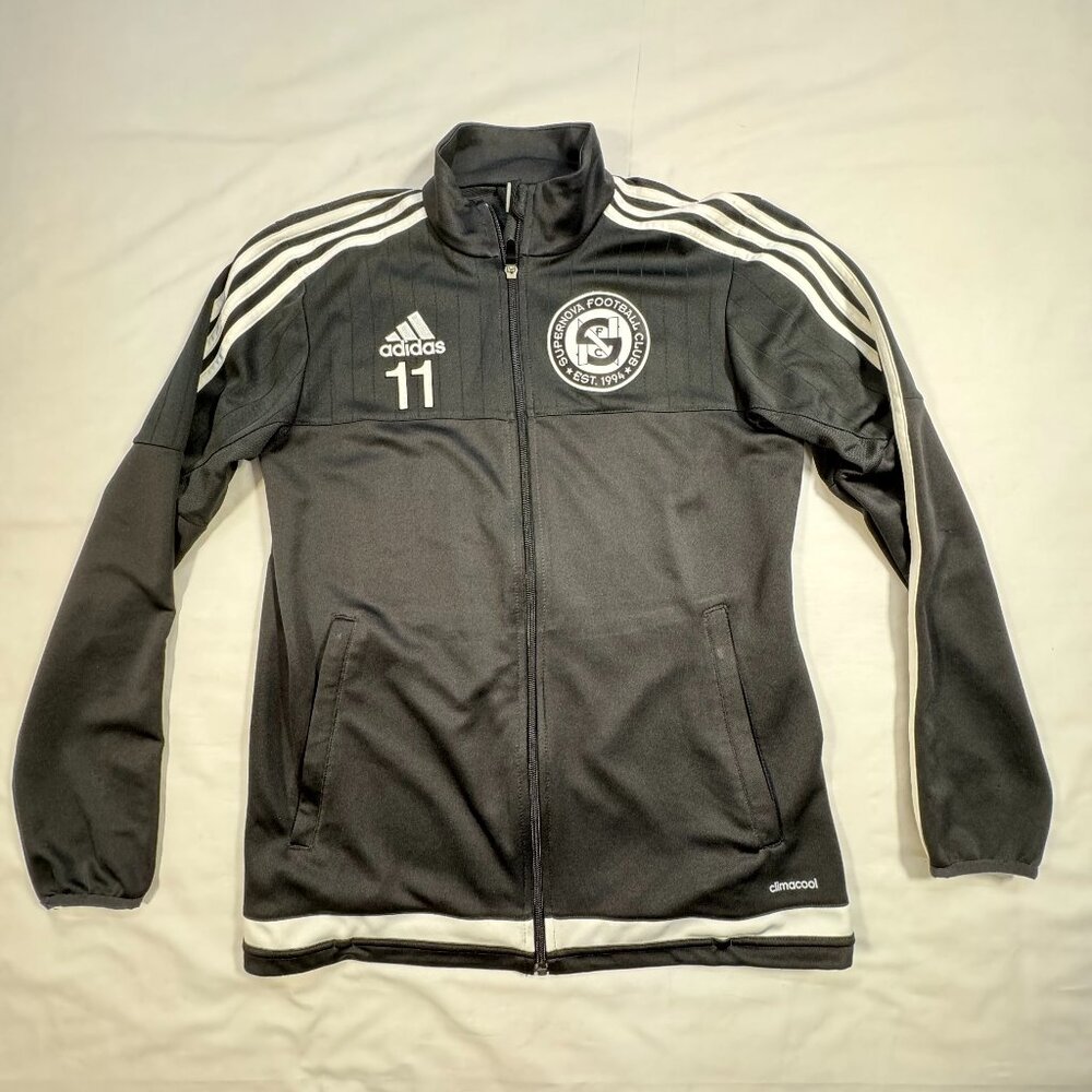 Supernova Football Club Jacket Mens Small Black Adidas Climacool Full Zip Soccer